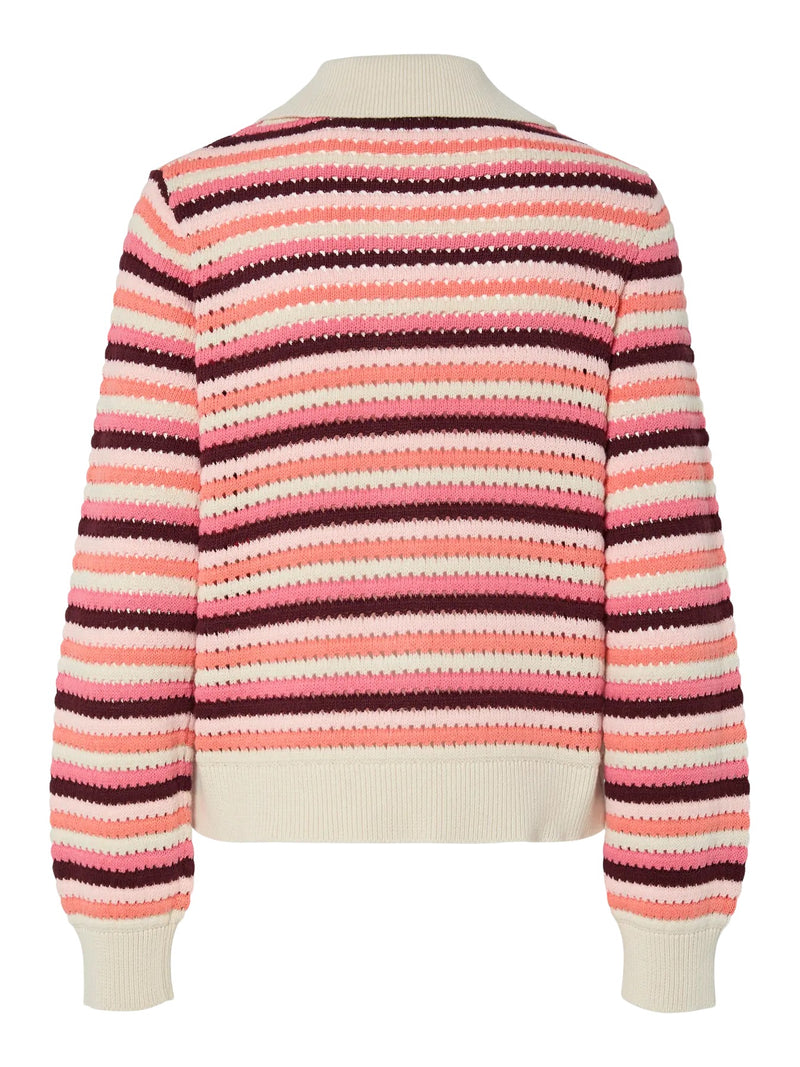 YAS - Multi Stripe Cardigan