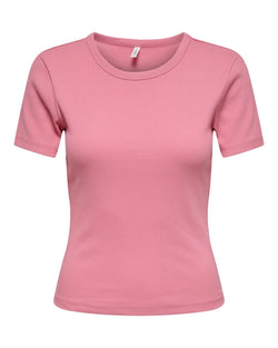 ONLY - Wild Rose Ribbed Tee