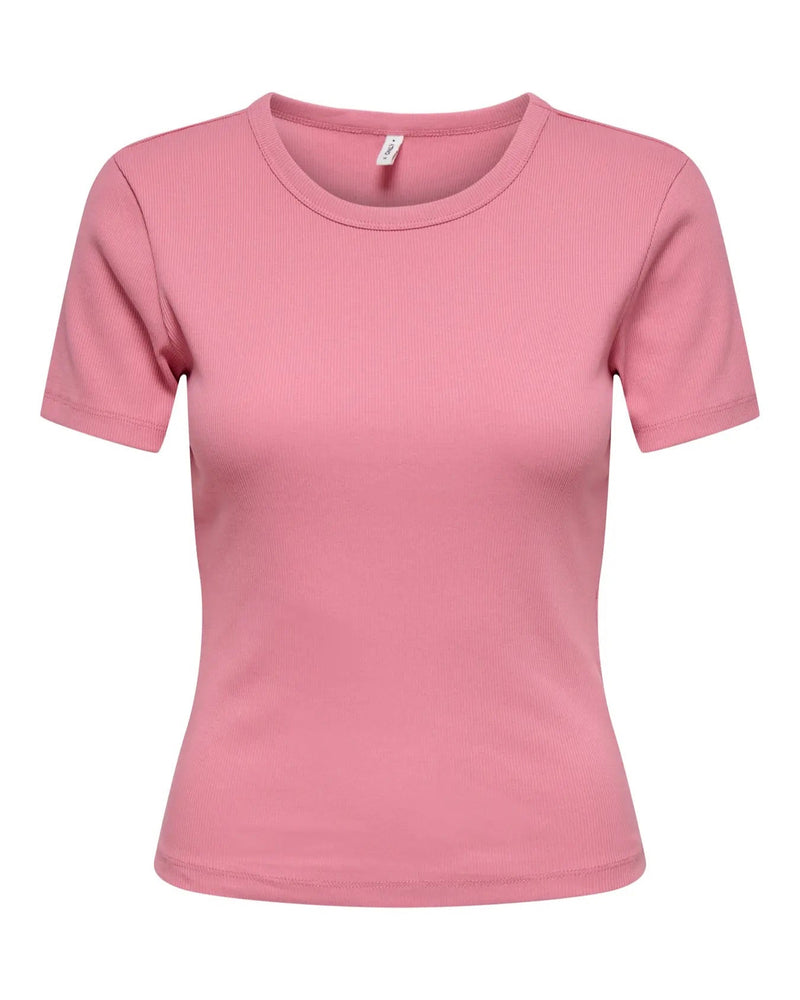 ONLY - Wild Rose Ribbed Tee