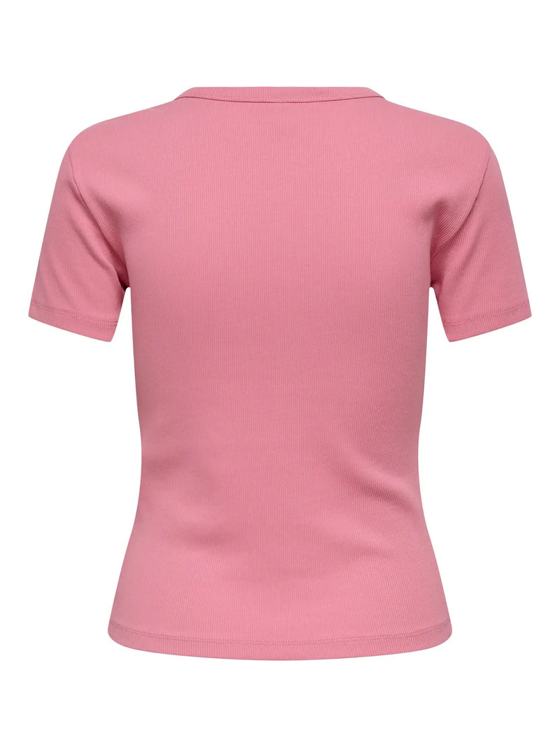 ONLY - Wild Rose Ribbed Tee