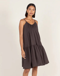 Charli - Liora Cotton Dress - Espresso