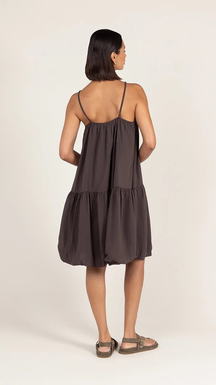 Charli - Liora Cotton Dress - Espresso