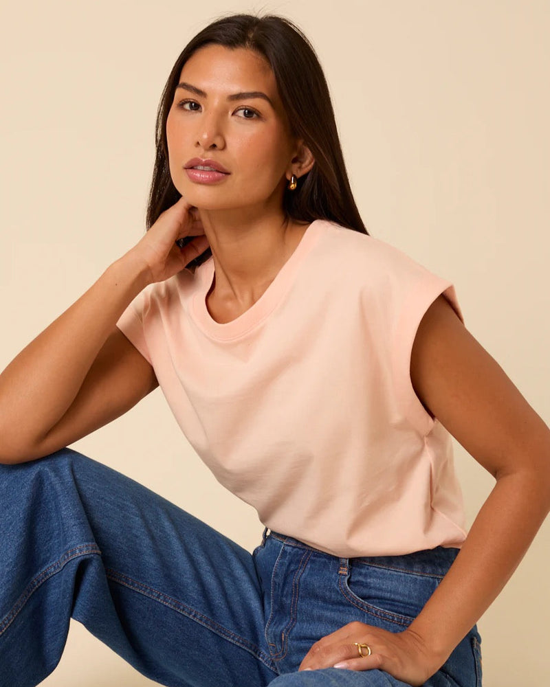 Nobody's Child - Light Pink Cap Sleeve T-Shirt