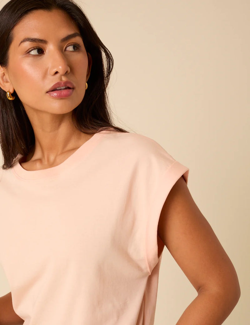 Nobody's Child - Light Pink Cap Sleeve T-Shirt