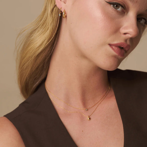 ORELIA - Mini Molten Sun Collar Necklace
