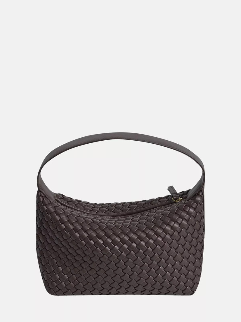 Smith & Soul - Chocolate Plaited Hobo Bag