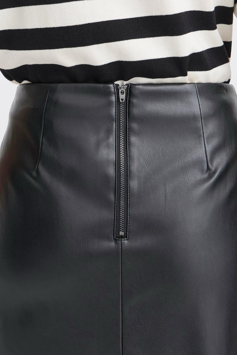 B.Young Daja Black Wrap Skirt