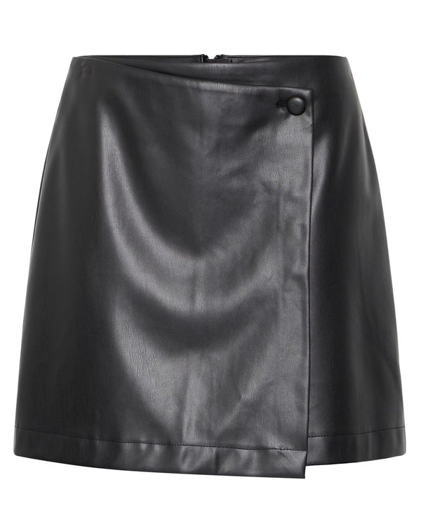 B.Young Daja Black Wrap Skirt