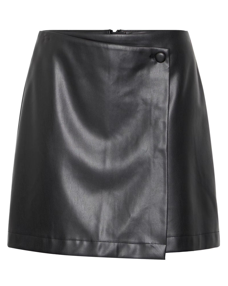 B.Young Daja Black Wrap Skirt