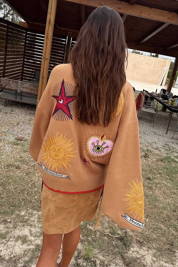 Never Fully Dressed - Camel Mystical Cardigan
