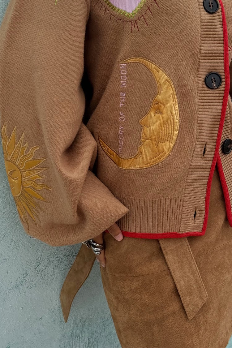 Never Fully Dressed - Camel Mystical Cardigan