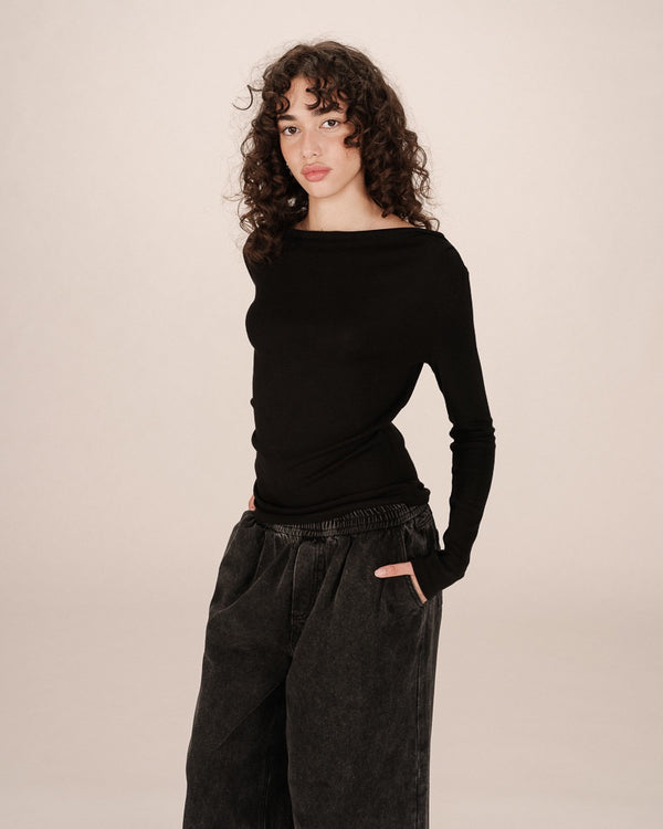 Grace & Mila - Sioux Black Long Tee