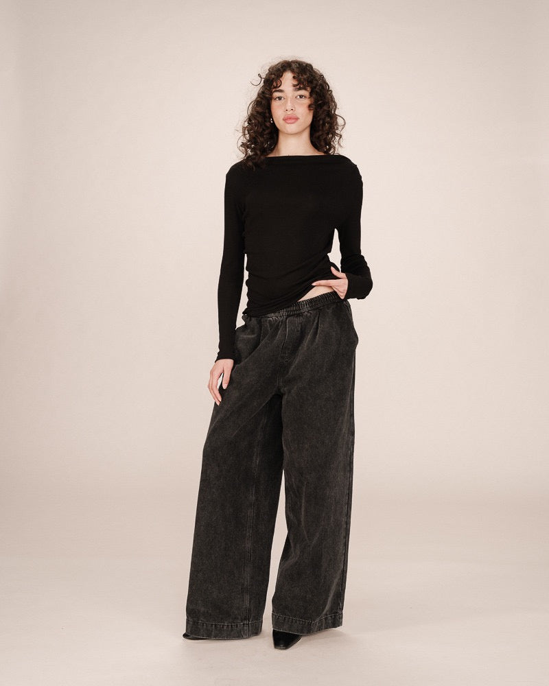 Grace & Mila - Sioux Black Long Tee
