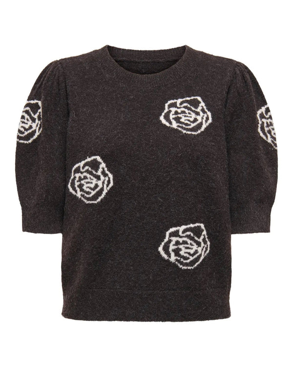 ONLY - Black Coffee Roses Knit