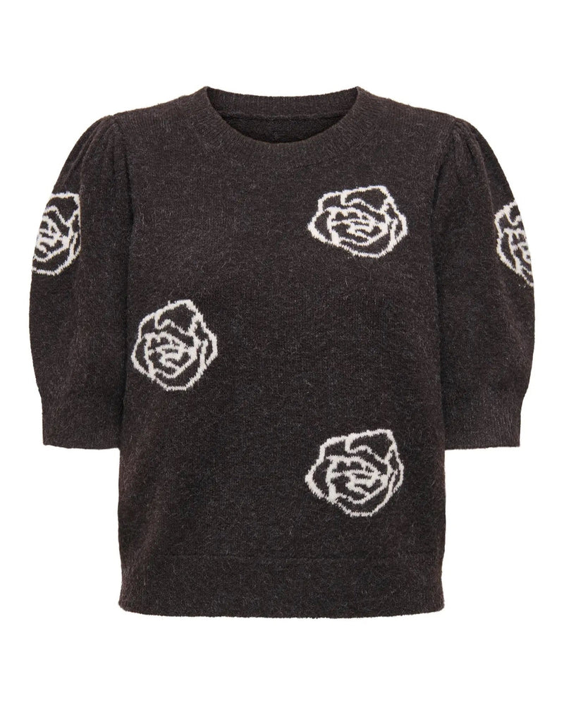 ONLY - Black Coffee Roses Knit