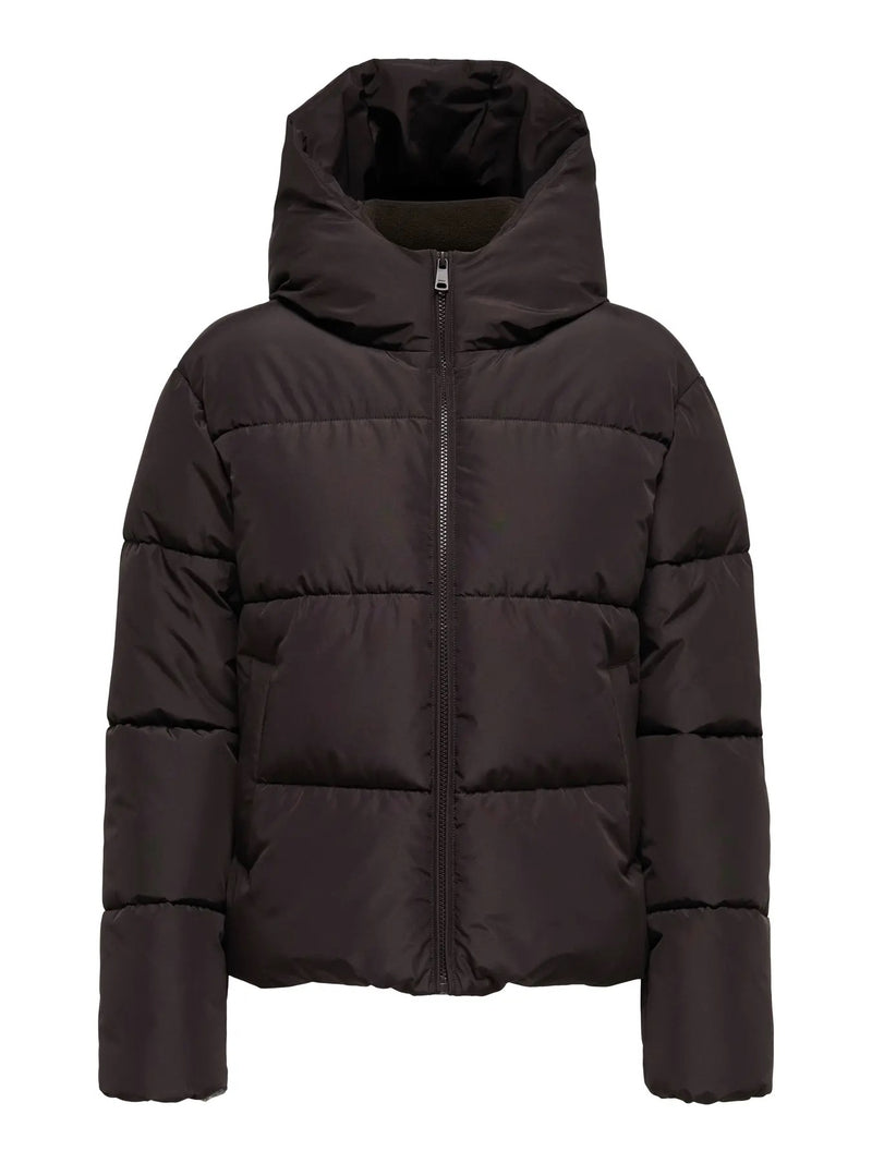 ONLY - Chocolate Puffer Coat (Pre-Order)