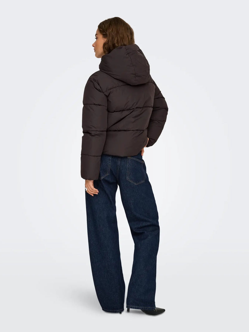 ONLY - Chocolate Puffer Coat (Pre-Order)