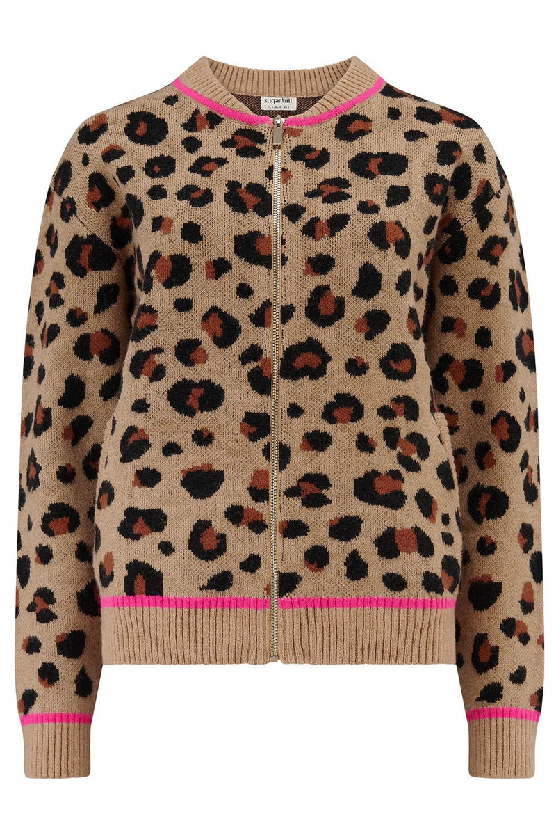 Sugarhill Of Brighton - Leopard Bomber Jacket