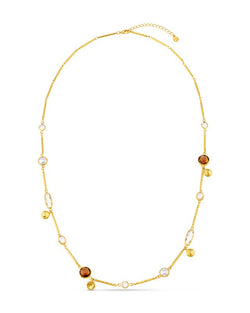 ORELIA - Mixed Bead & Coin Long Link Necklace