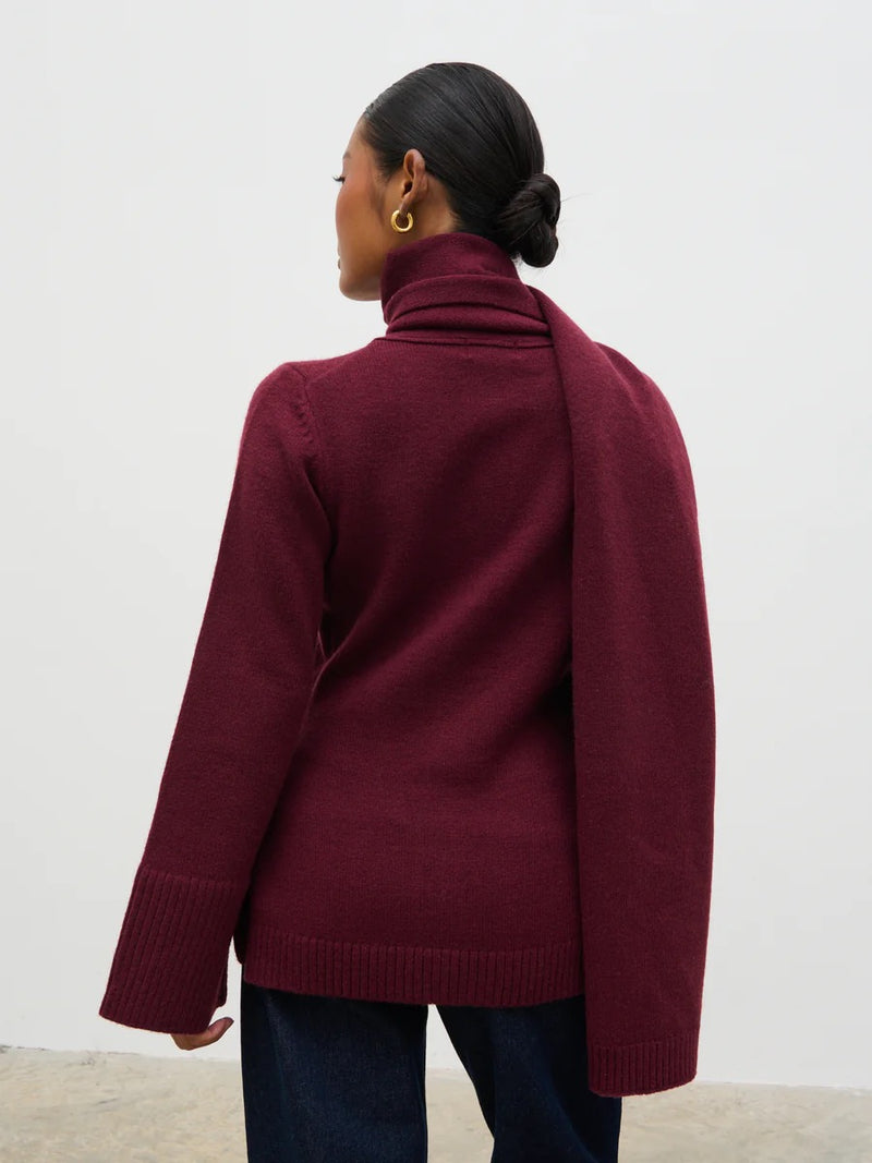 Pretty Lavish - Florie Knit Cardigan with Scarf