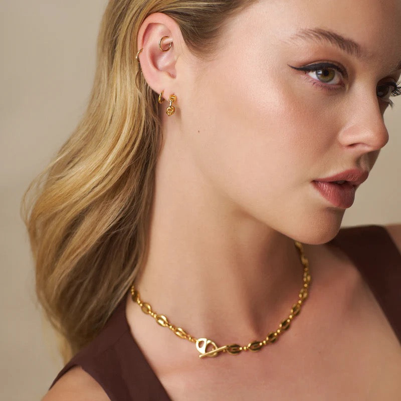 ORELIA - Mariner Chain T-Bar Necklace
