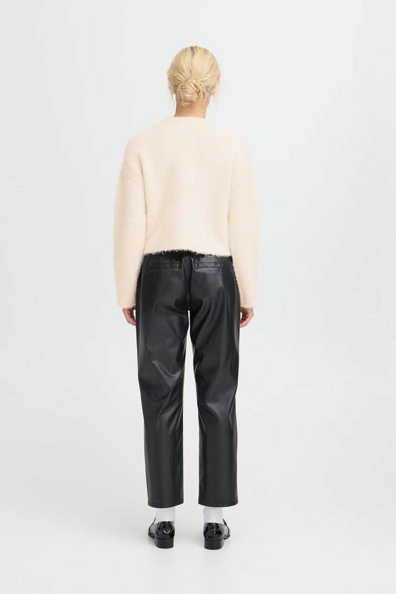 B.Young Cream Fluffy Cardigan