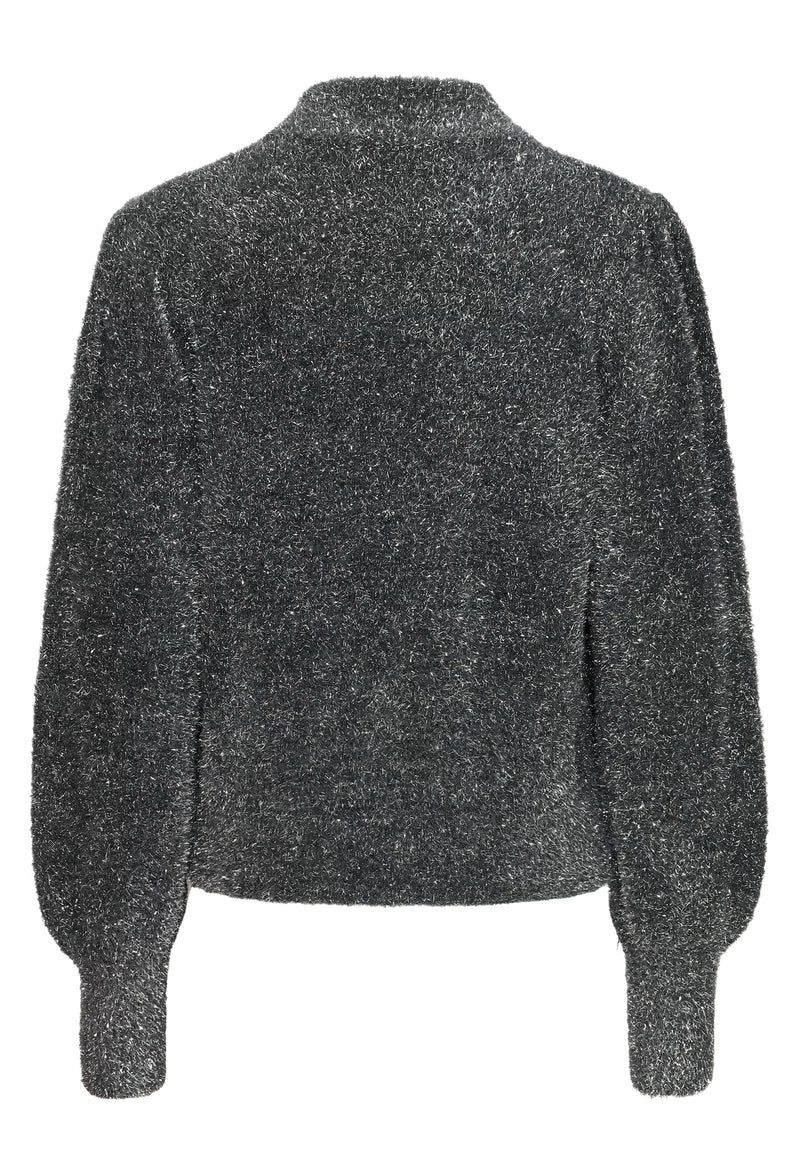Pulz Grey Sparkly Knit Jumper