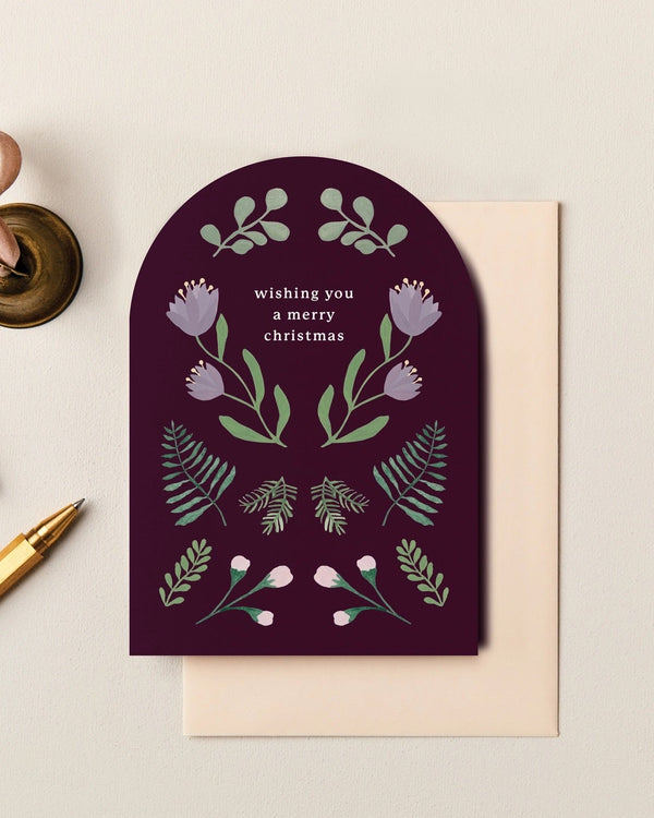 Wishing You A Merry Christmas Berry Card