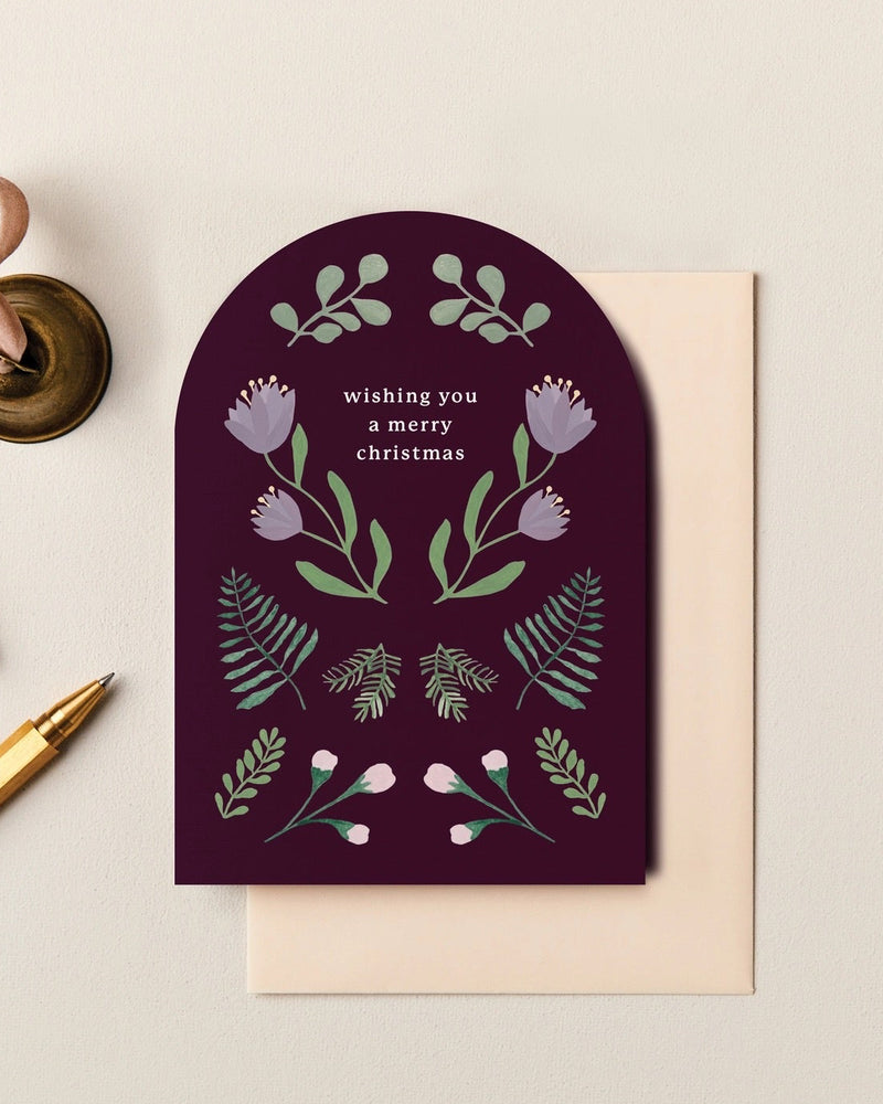 Wishing You A Merry Christmas Berry Card