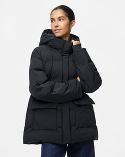 PIECES - Black Puffer Coat
