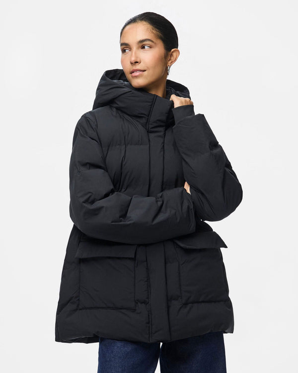 PIECES - Black Puffer Coat
