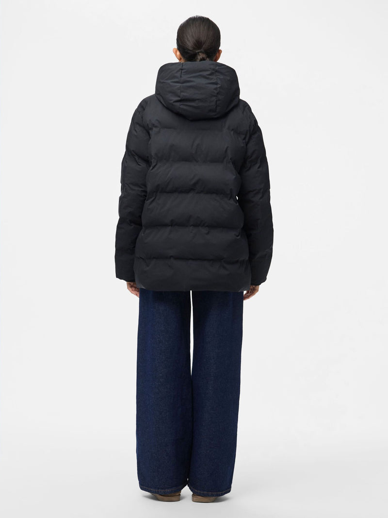 PIECES - Black Puffer Coat