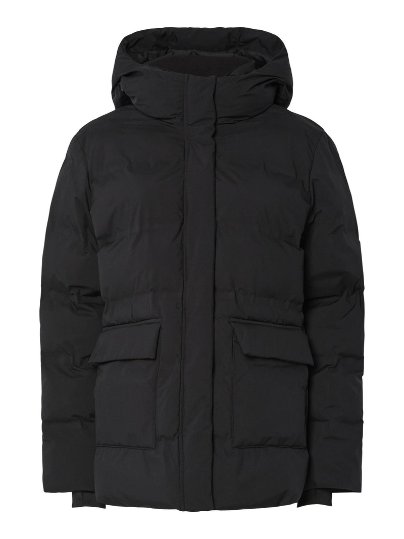 PIECES - Black Puffer Coat