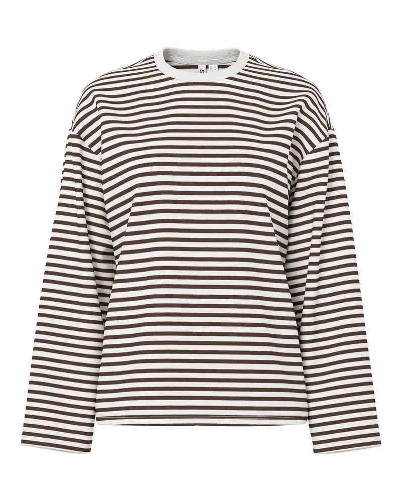 PIECES - Hot Fudge Stripe Long Sleeve Tee