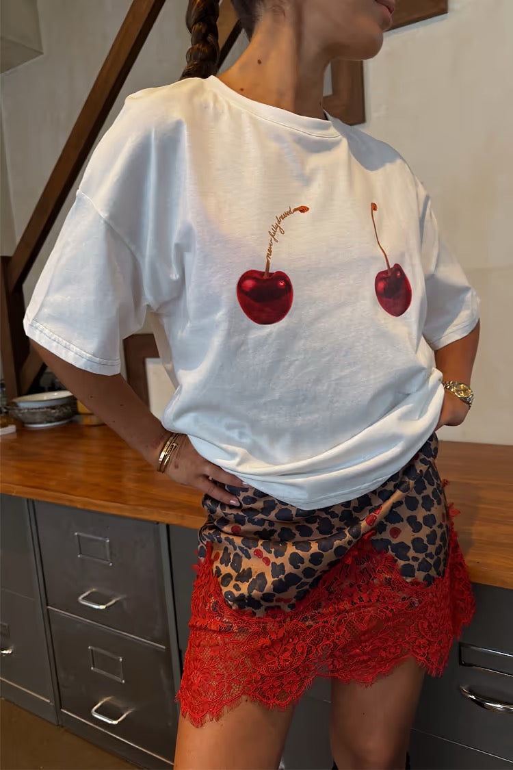 Never Fully Dressed - Cherry Boob T'Shirt