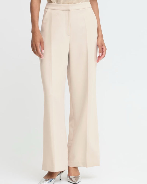 B.Young Cream Tailored Trousers