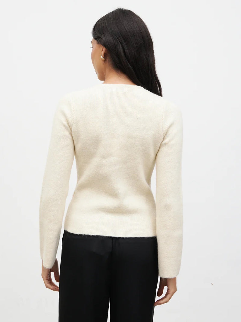 Pretty Lavish - Sophia Bow Tie Front Knit Top