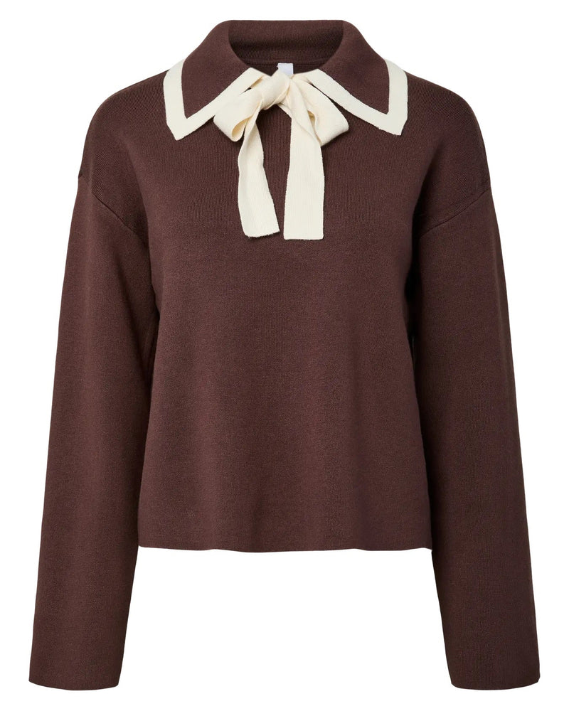 YAS - Brown Josie Knit Jumper