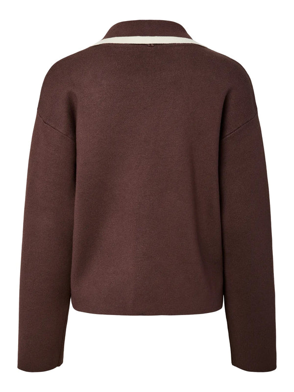 YAS - Brown Josie Knit Jumper