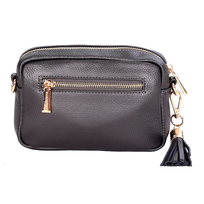 Pom Pom London - City MINI Bag Metallic Pewter