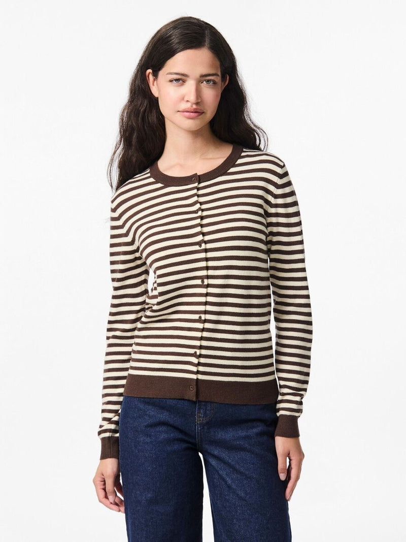 PIECES - Hot Fudge Stripe Nora Cardigan