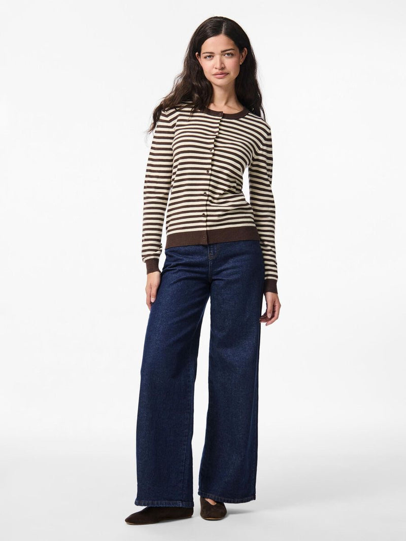 PIECES - Hot Fudge Stripe Nora Cardigan