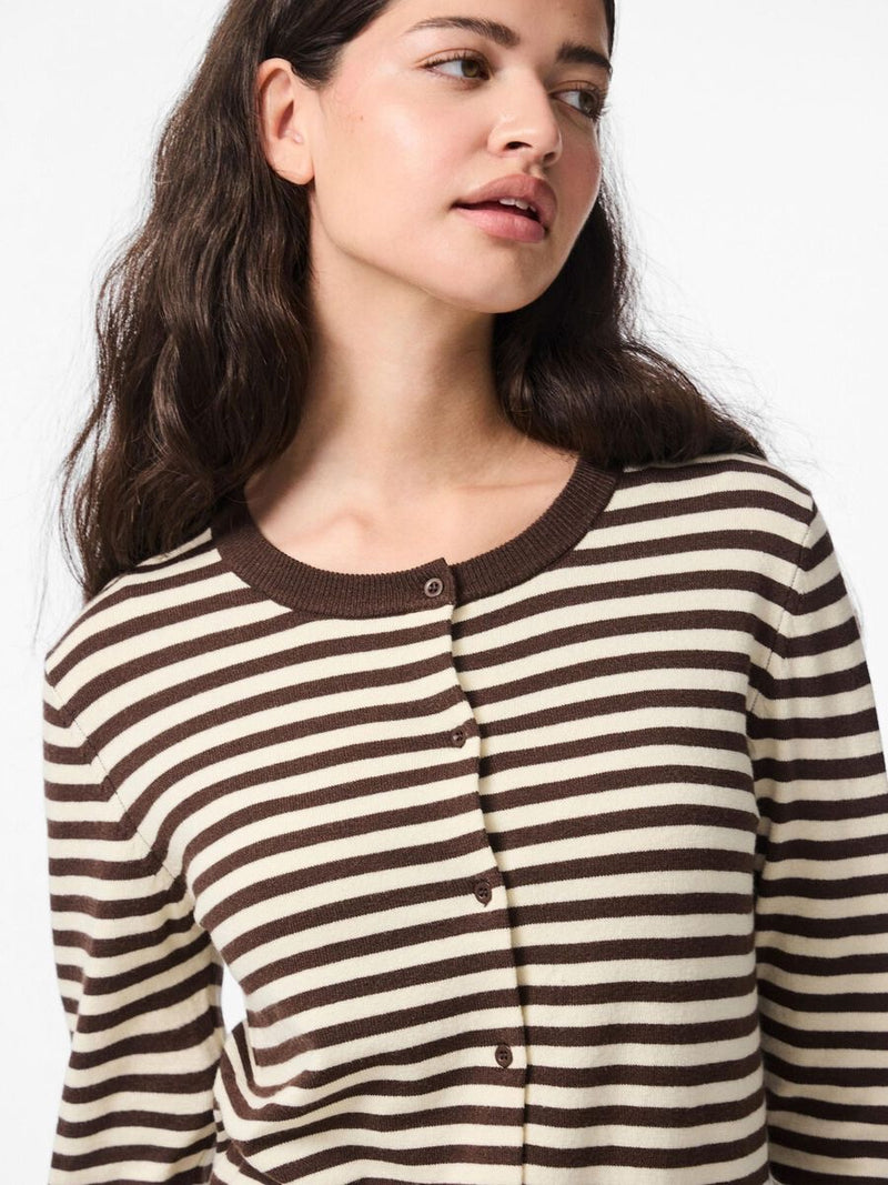 PIECES - Hot Fudge Stripe Nora Cardigan