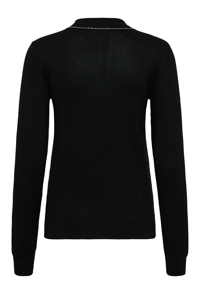 Kaffe Black Deep Cut Out Knit