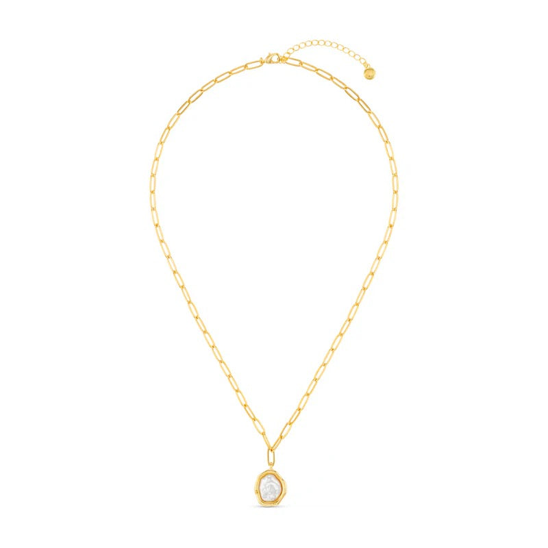 ORELIA - Molten Pearl Pendant Necklace