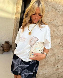 Never Fully Dressed - Shell Print Tee