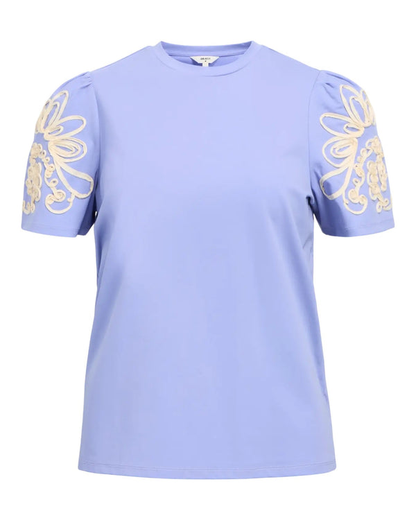 OBJECT - Jacaranda Caroline Embroidery Tee
