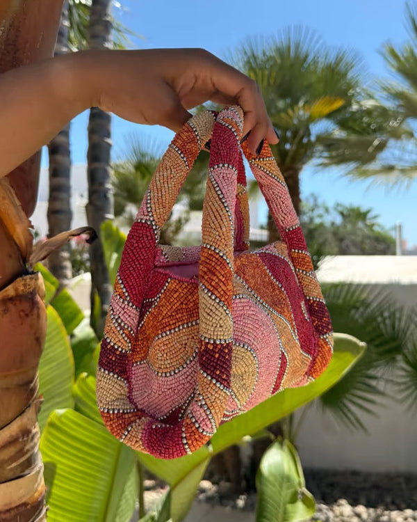 PRE-ORDER: Never Fully Dressed - Pink Abstract Bag