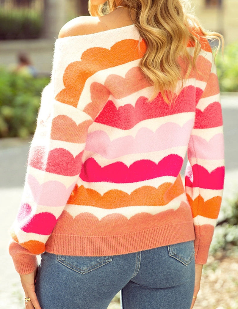 Pink & Orange Rainbow Jumper