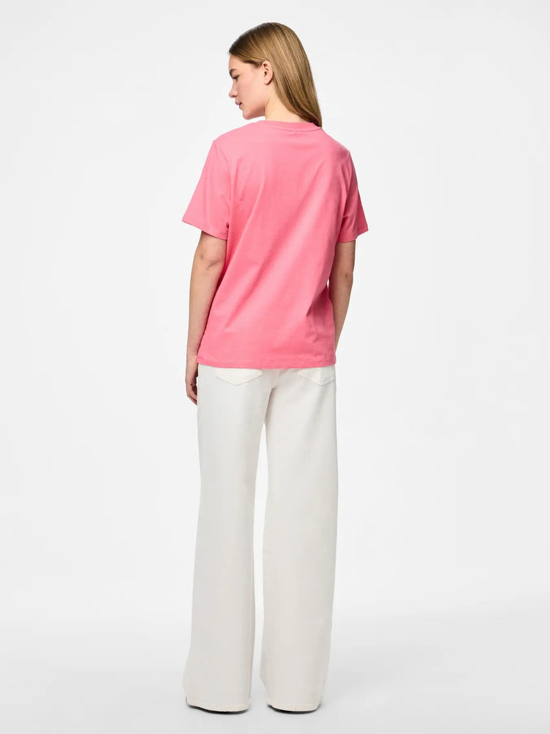 PIECES - Pink Lemonade Cotton Tee
